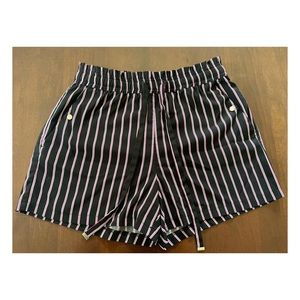 Hot Pink, Black and White Striped Dynamite Shorts